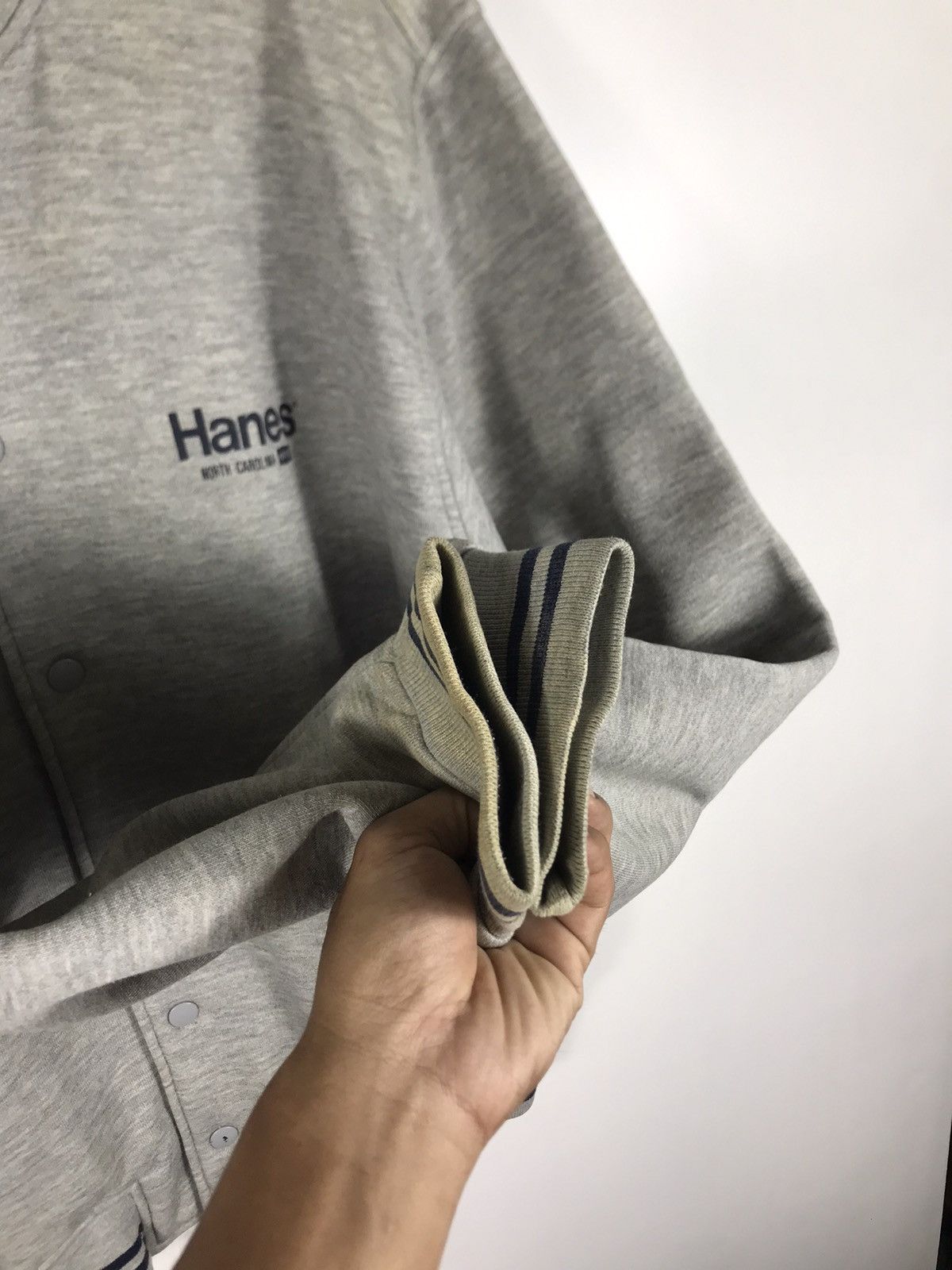 Hanes × Vintage ⚡️Vintage Hanes North Carolina Varsity Jacket Size US L / EU 52-54 / 3 - 7 Thumbnail