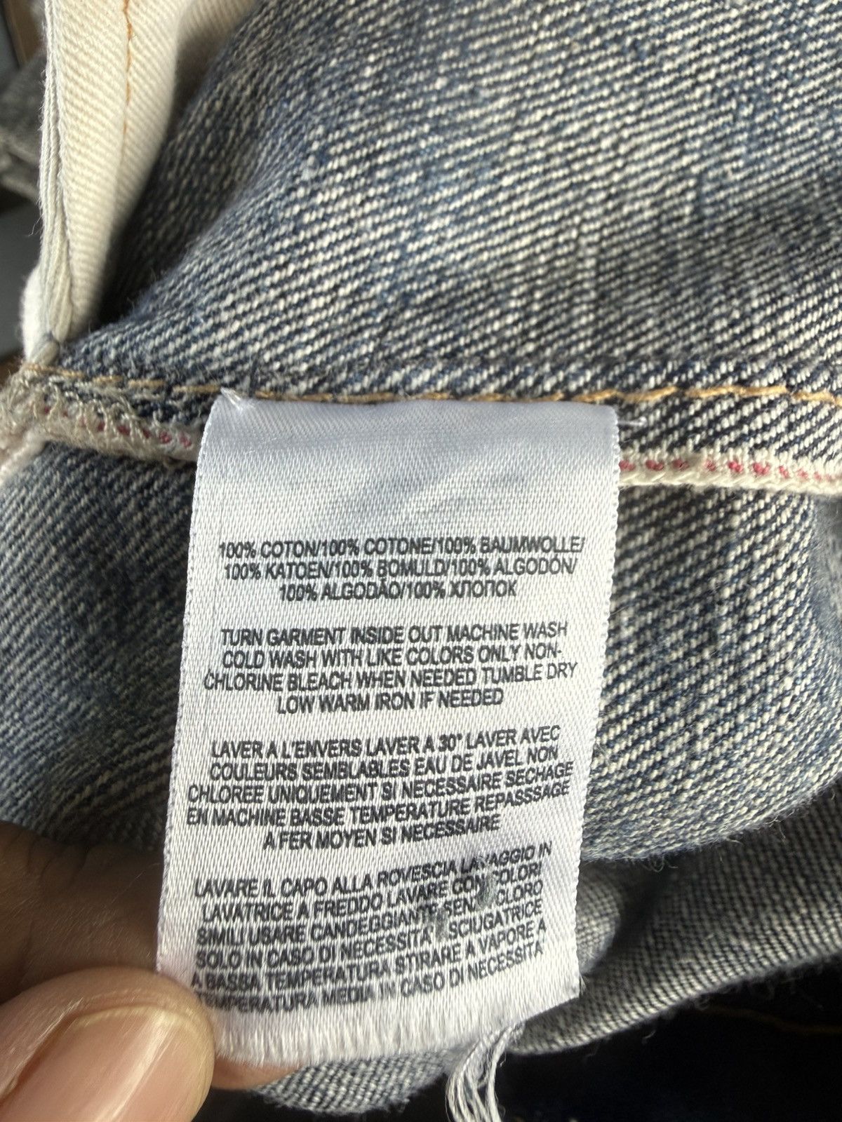 RRL Ralph Lauren Vintage Double RL 081 Selvedge Denim Buckle Back Distressed Size US 34 / EU 50 - 24 Thumbnail
