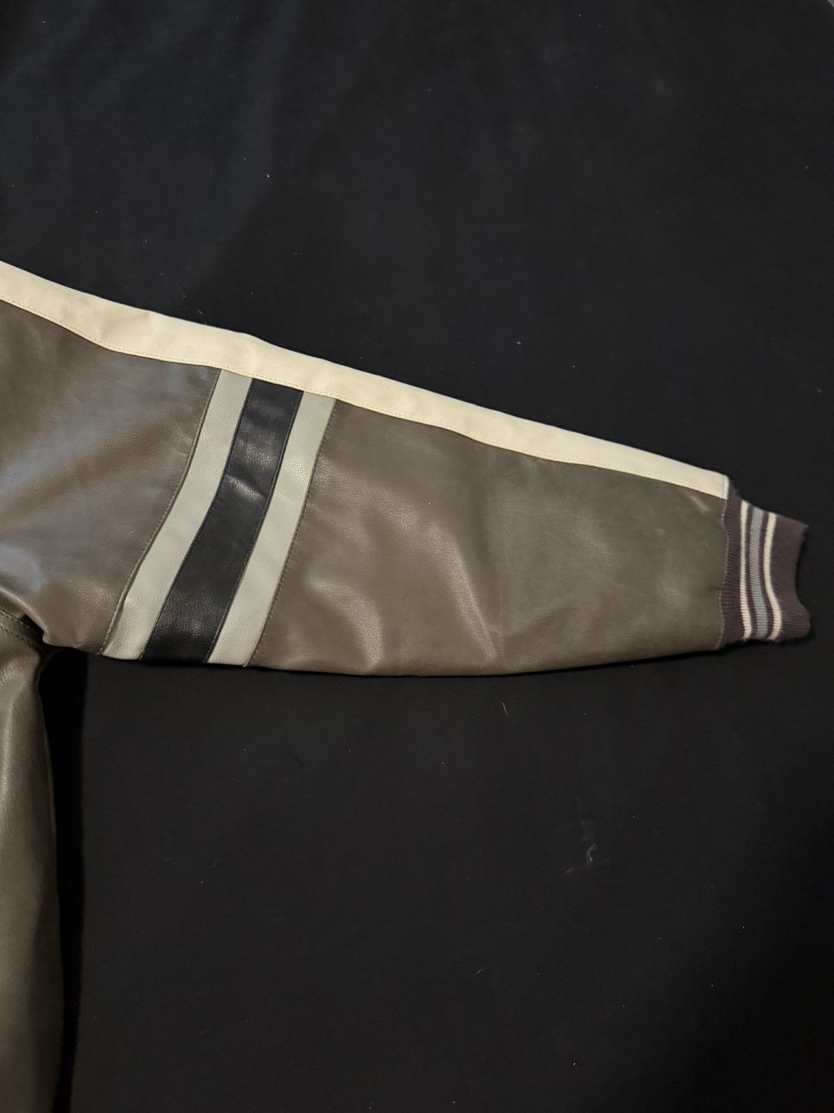 Japanese Brand × Vintage aviator brown leather jacket Size US XL / EU 56 / 4 - 4 Thumbnail