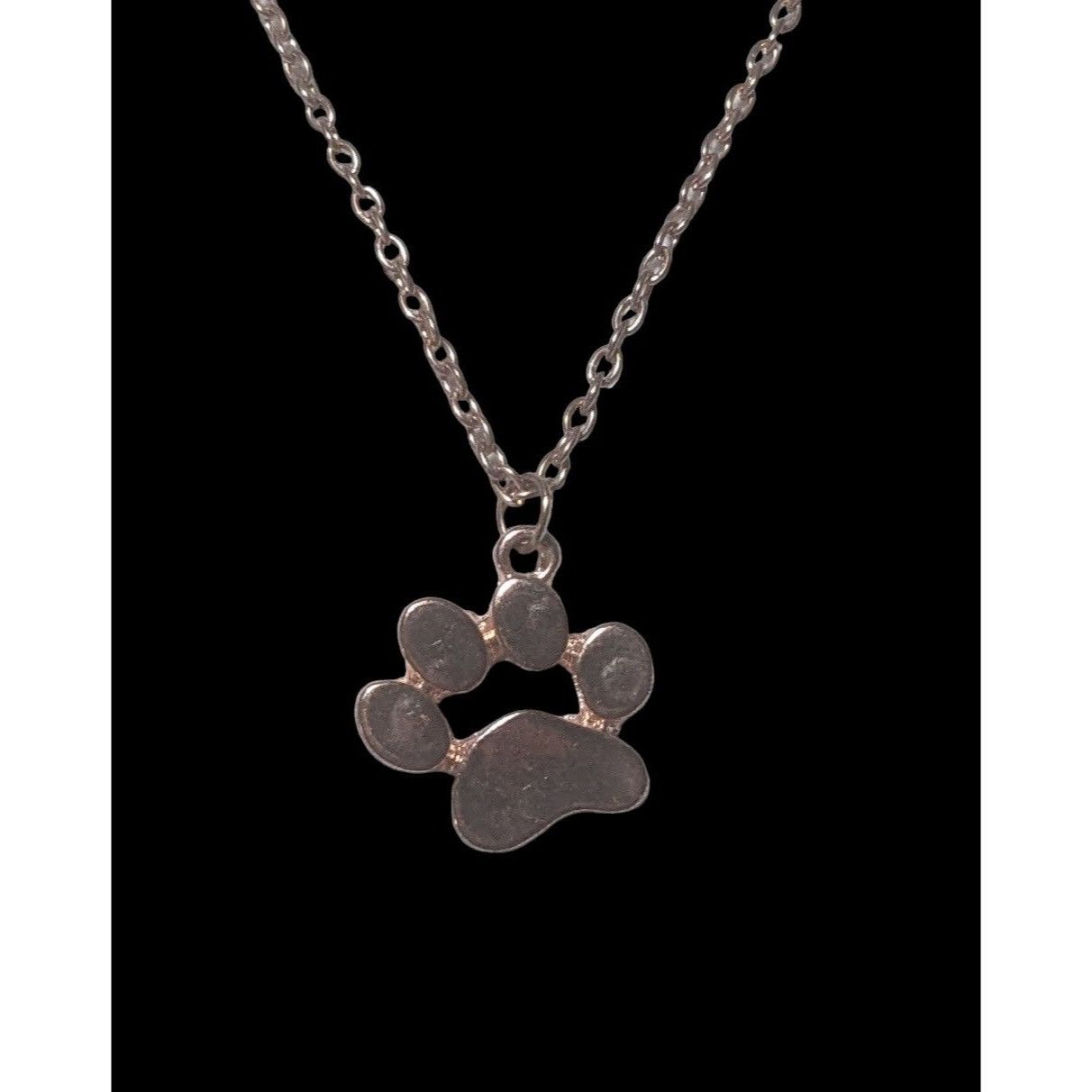 Other Simple Rose Gold Dog Paw Pendant Necklace Size ONE SIZE - 3 Thumbnail