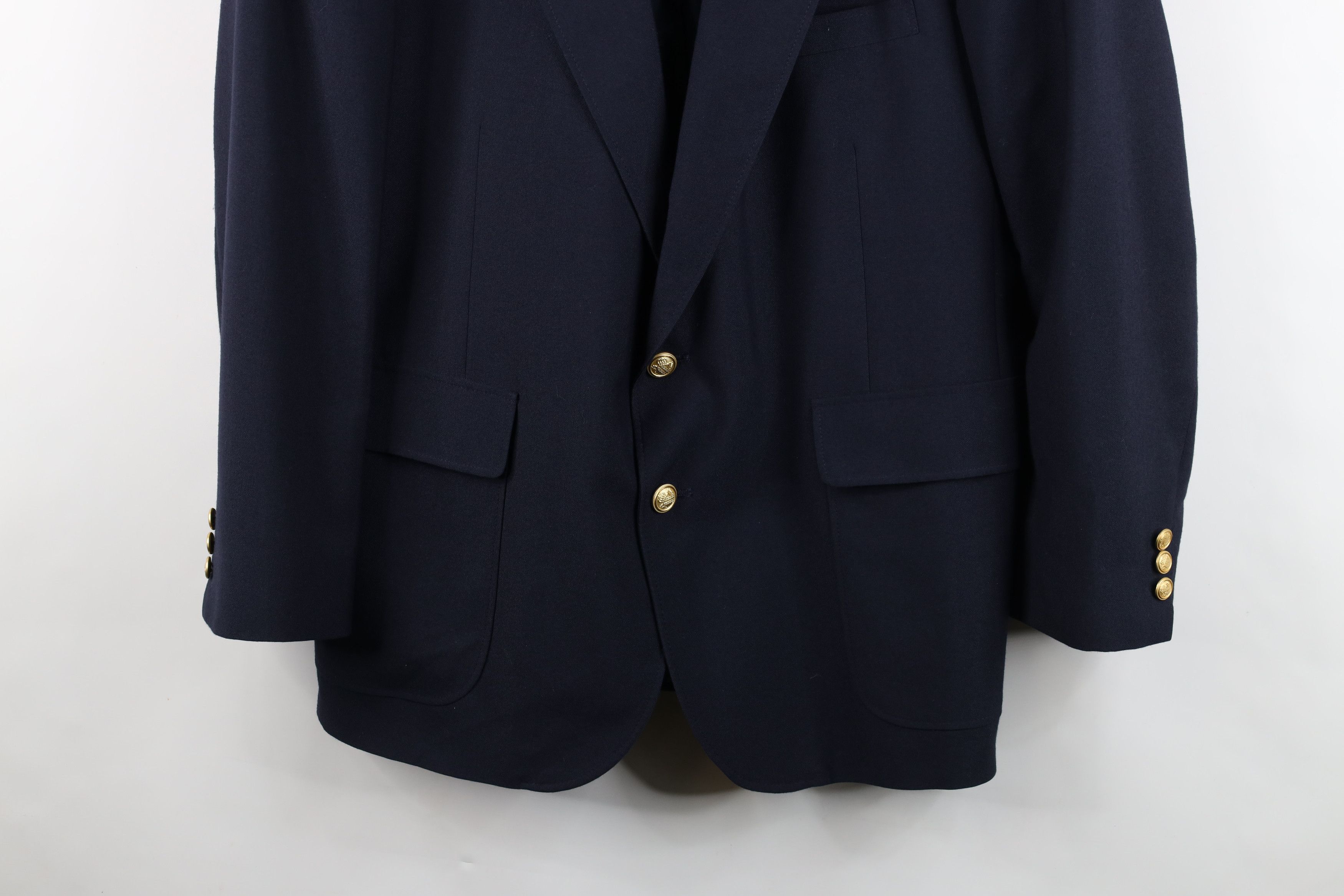 Vintage Vintage 90s Streetwear Suit Coat Blazer Jacket Navy Blue Size US XXL / EU 58 / 5 - 3 Thumbnail