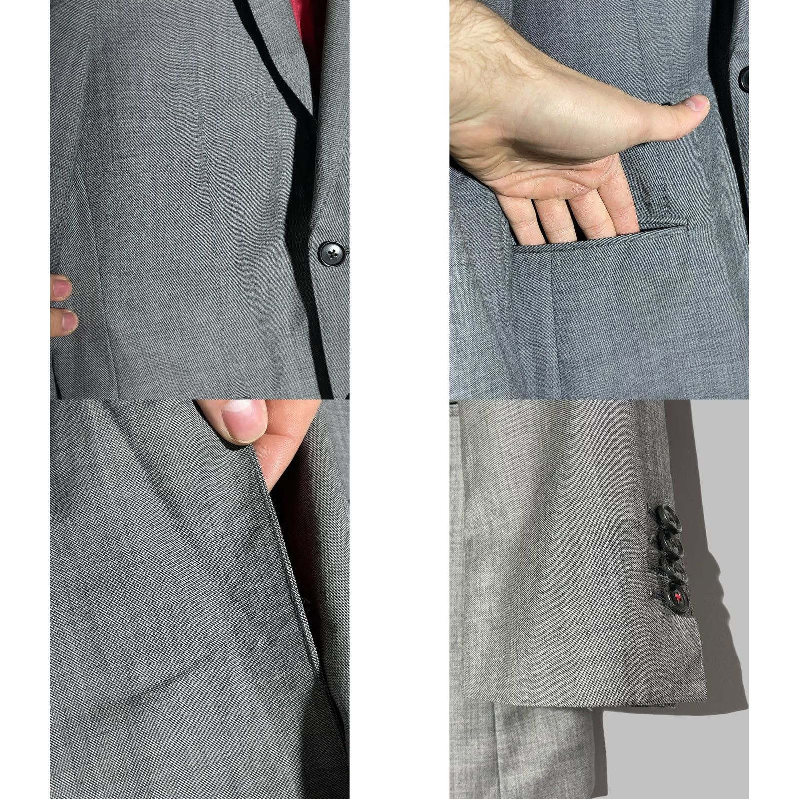 Suitsupply Suitsupply Blazer Single-Breasted Wool Gray 36 Men Regular Jacket Coat Business Casual 2 Piece de City Classic Designer Mens Size 36R - 8 Thumbnail