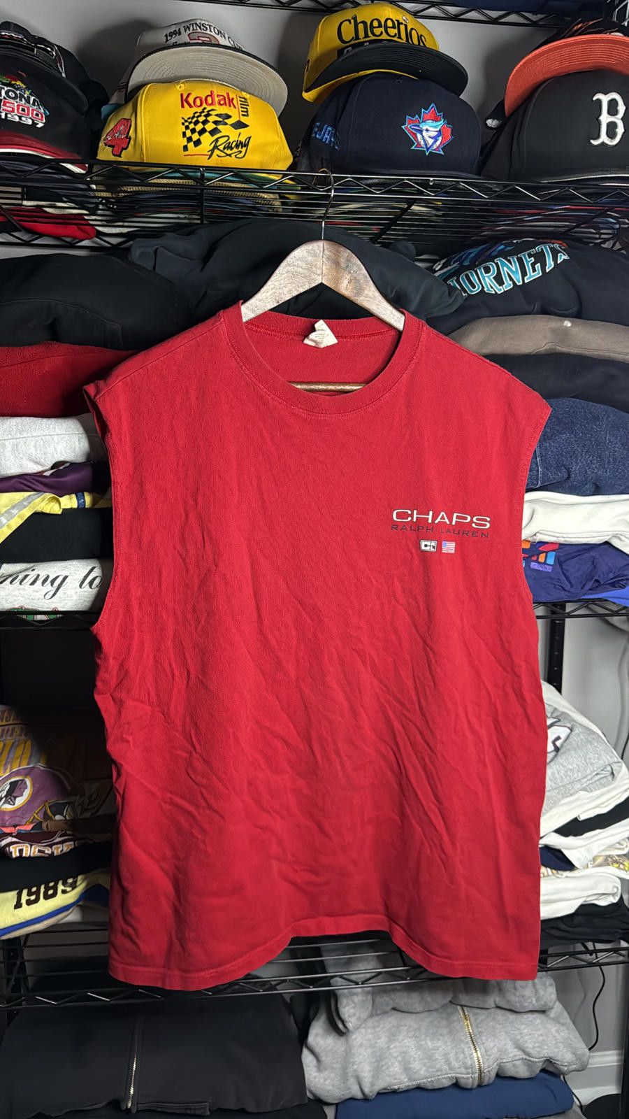 Chaps Vintage Chaps Red Sleeveless Tanktop Size US L / EU 52-54 / 3 - 1 Thumbnail