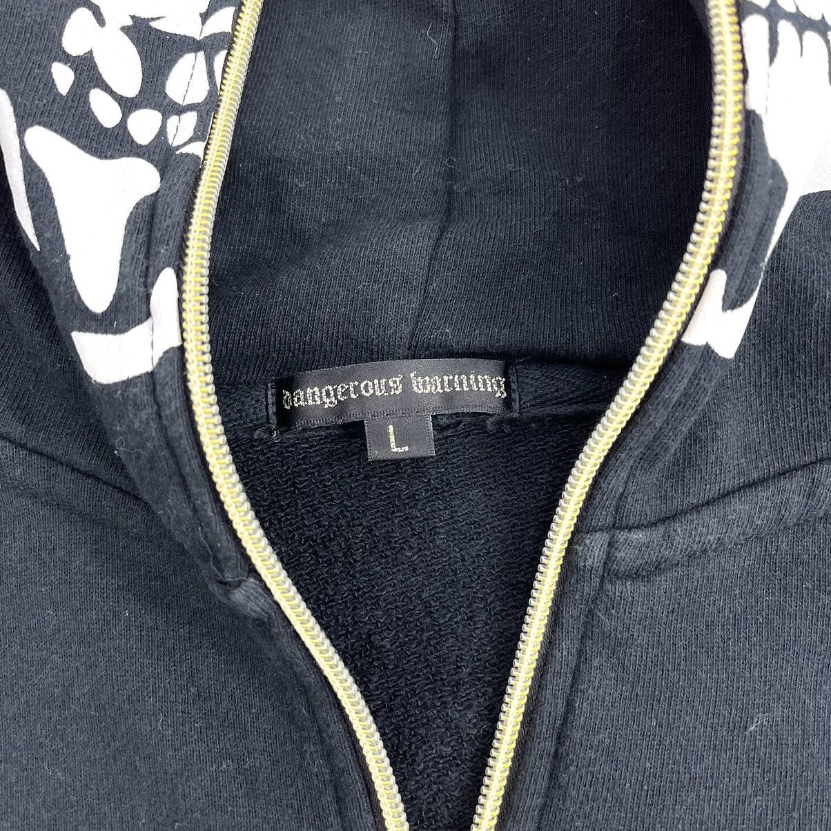 If Six Was Nine 2000s Skeleton Dangerous Warning “Love Rock” Full Zip Hoodie Size US M / EU 48-50 / 2 - 13 Thumbnail