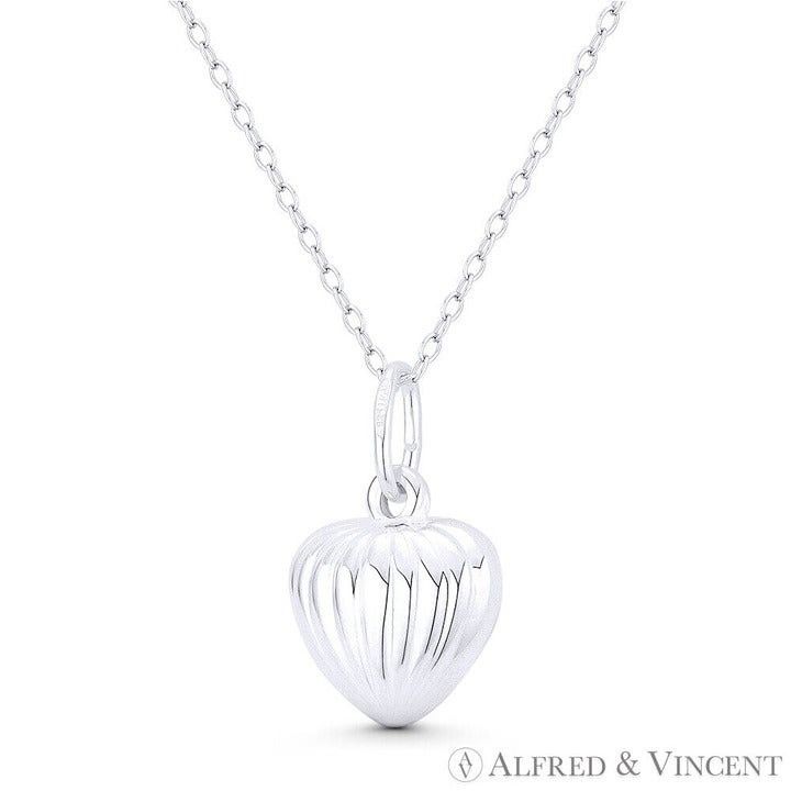 Other Seashell Heart Love Charm Reversible 3D Pendant Size ONE SIZE - 1 Preview