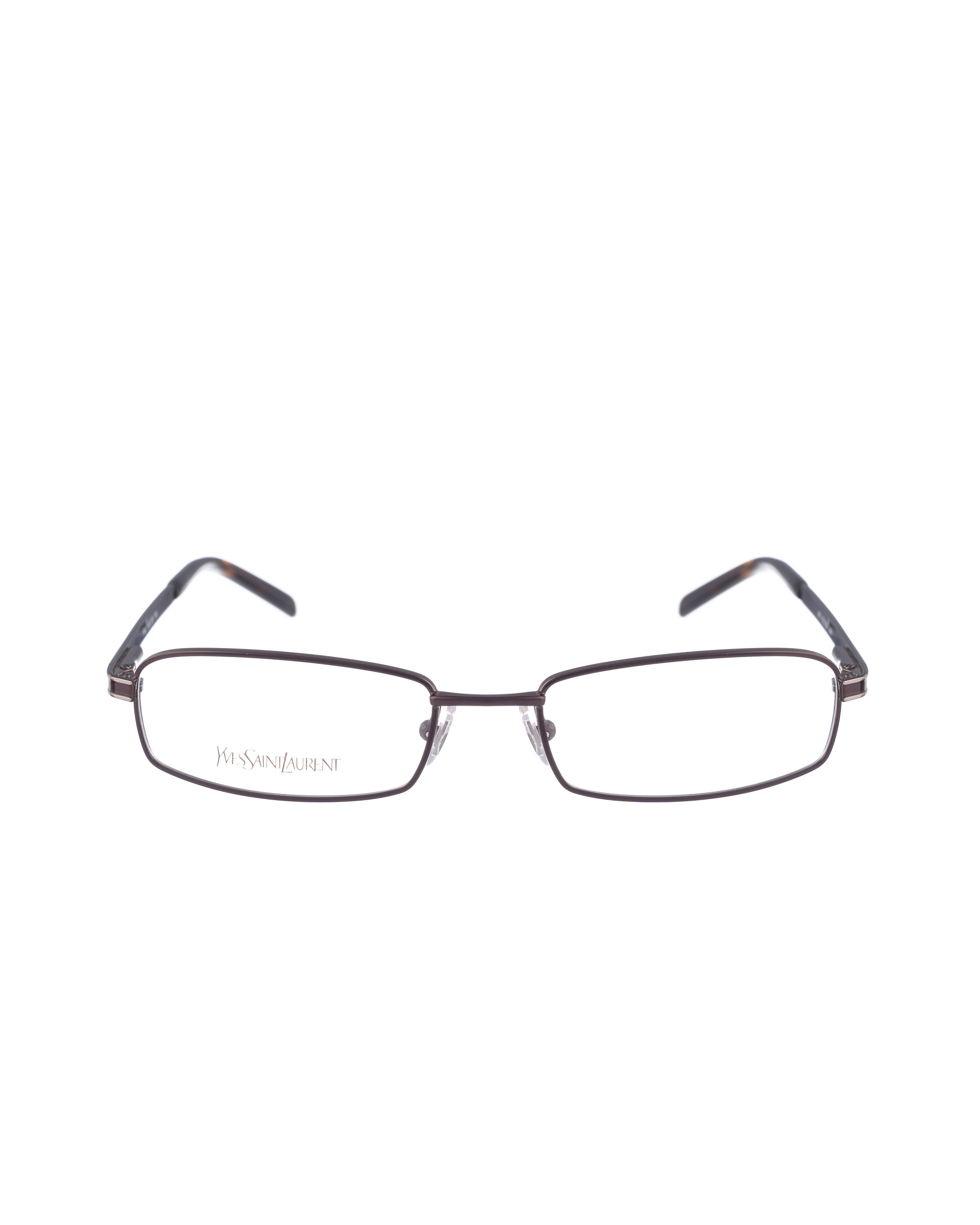 Yves Saint Laurent Yves Saint Laurent 00s Chocolate Havana Wire Glasses Size ONE SIZE - 1 Thumbnail