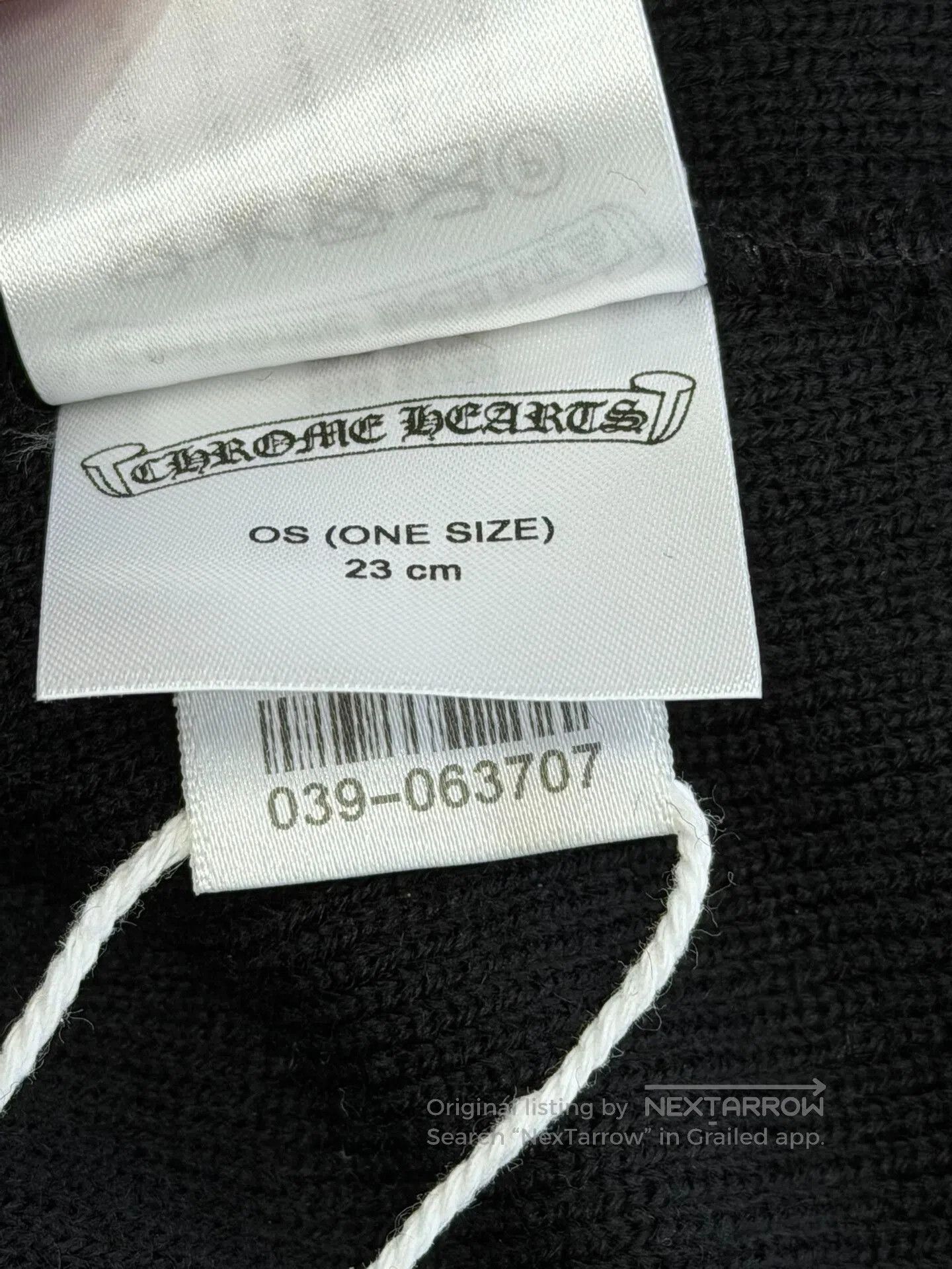Chrome Hearts Chrome Hearts Embroidered Logo Knit Beanie. Size ONE SIZE - 3 Thumbnail
