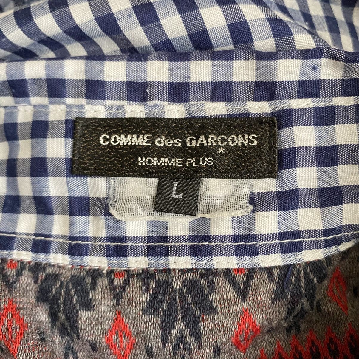 Comme des Garcons × Comme des Garcons Homme Plus COMME des GARCONS Patchwork Checkered Fusion Shirt Size US L / EU 52-54 / 3 - 16 Thumbnail