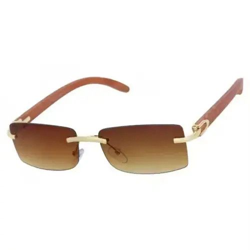 Other Sunglasses Men Elegant Luxury Wood Buff Glasses for Men Uni Size ONE SIZE - 1 Thumbnail