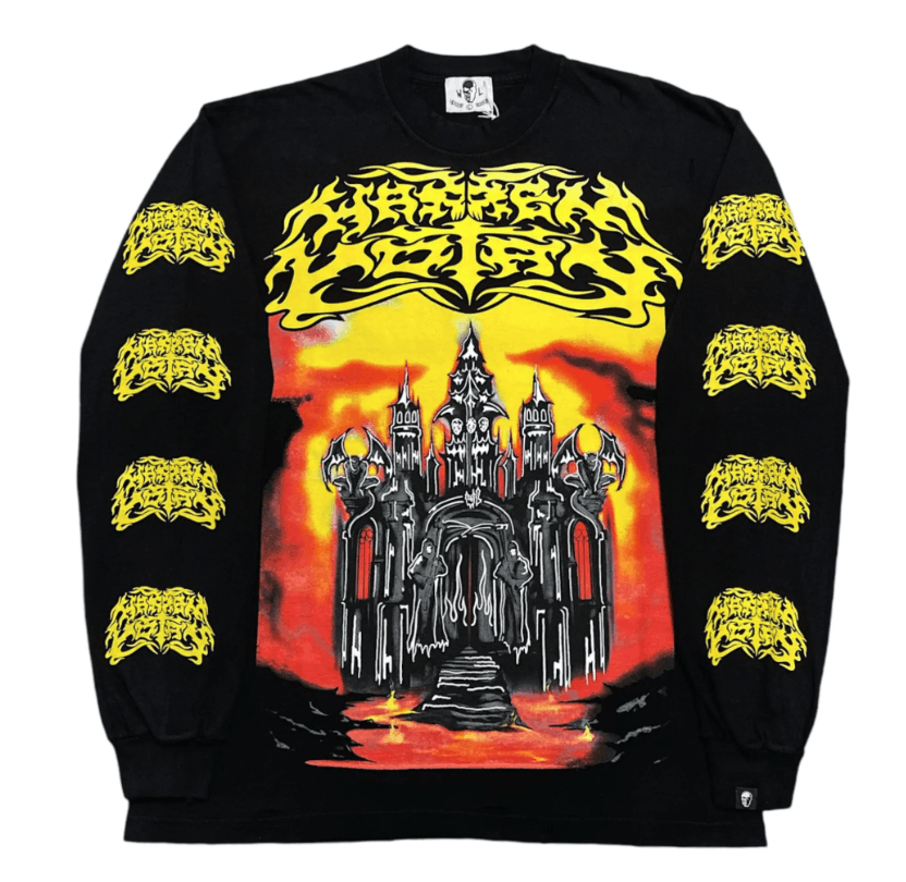 Warren Lotas Hell’s Castle Long Sleeve Tee Shirt Black Size US L / EU 52-54 / 3 - 1 Thumbnail