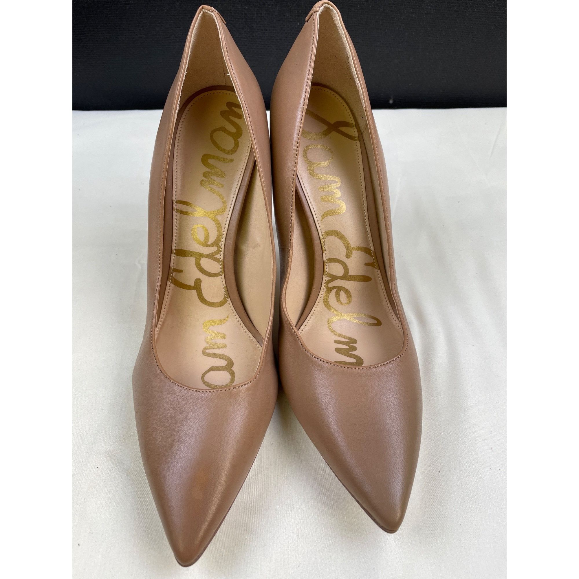 Sam Edelman Sam Edelman Women's Tan Leather Pointed toe Shoes/ Heels 4.2 Size US 10 / IT 40 - 2 Thumbnail