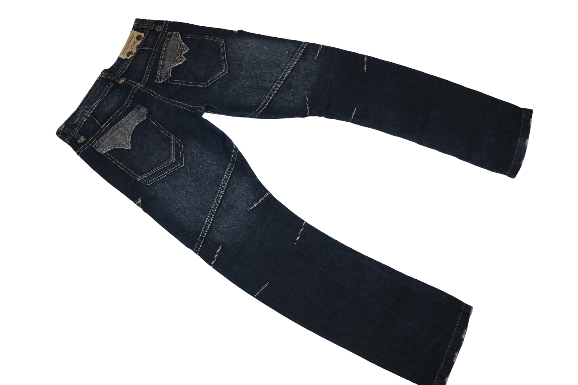 If Six Was Nine 💥Tough JeanSmith Jackson Cargo Pockets Arc Jeans Size US 33 - 7 Thumbnail