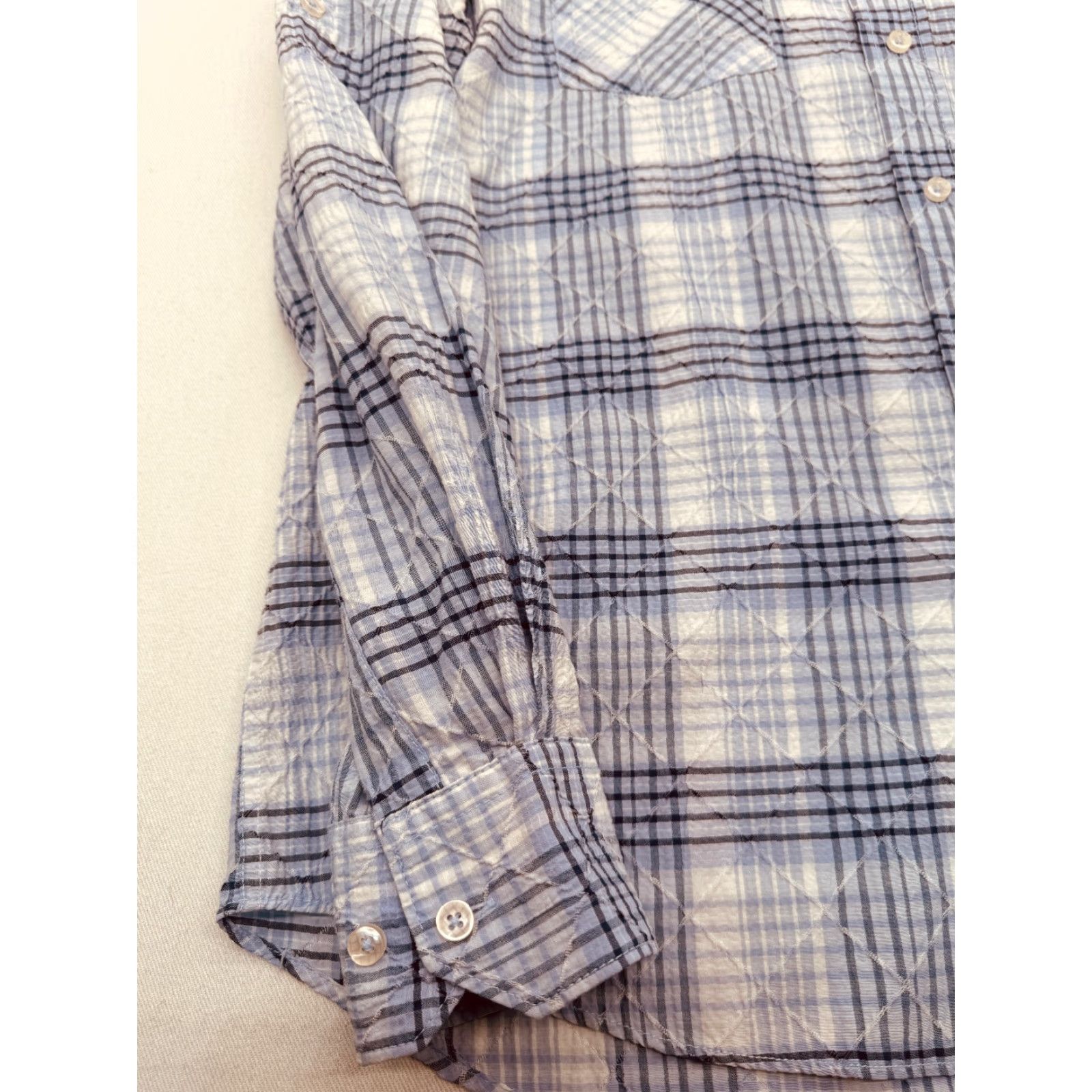 BUGATCHI VINTAGE Bugatchi Long Sleeve Button Up Mens Large Check Shirt Reversible Cuffs 2909 Size US L / EU 52-54 / 3 - 5 Thumbnail