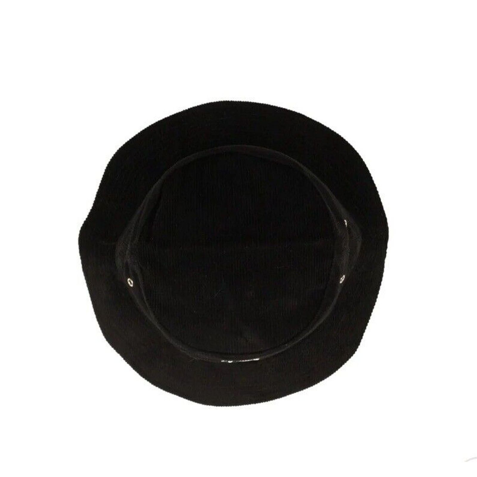 Nahmias NAHMIAS Corduroy Bucket Hat Size One Size Black Logo Letter Size ONE SIZE - 4 Thumbnail