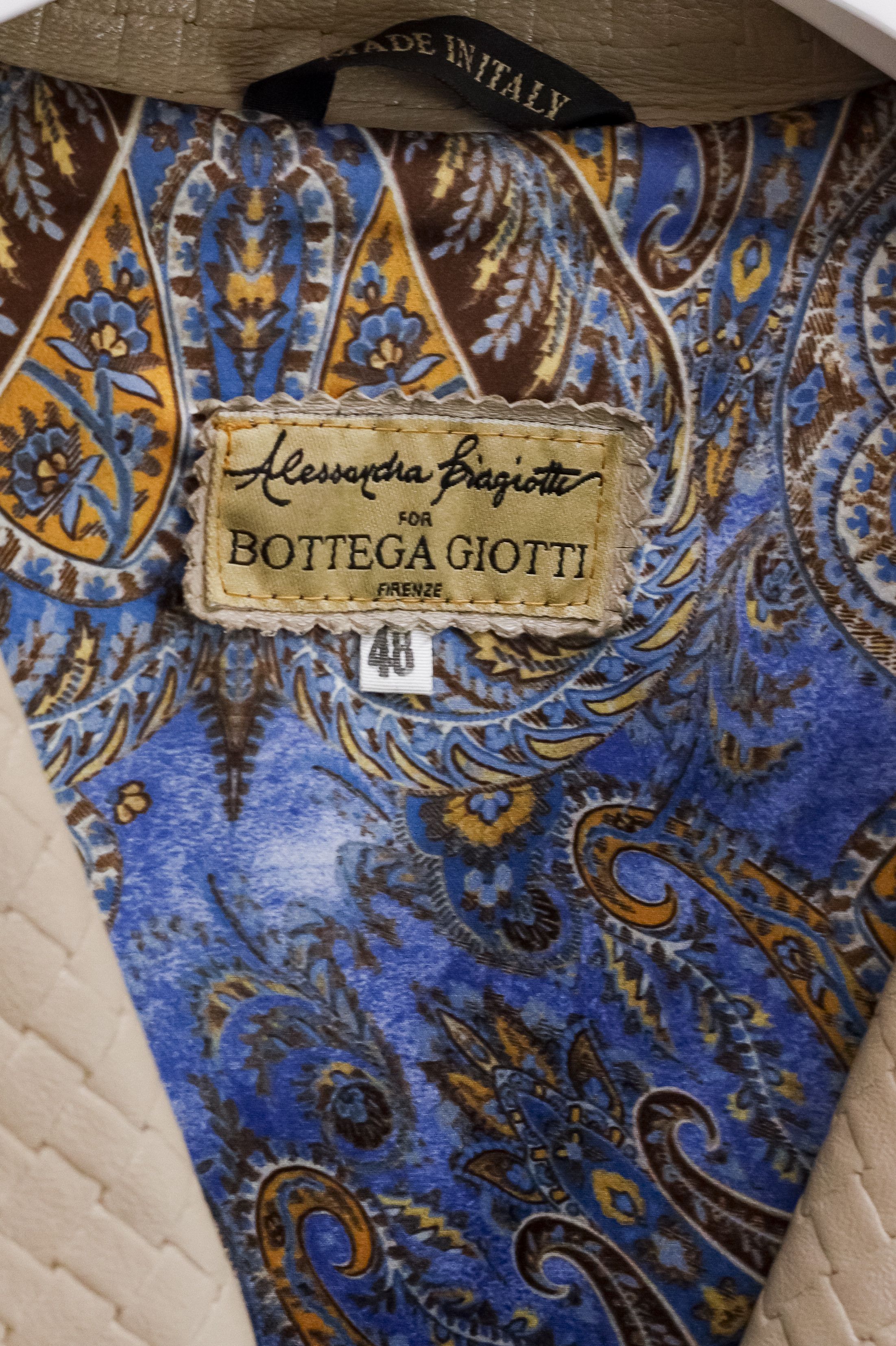 Bottega Giotti Brown Leather Moto Jacket