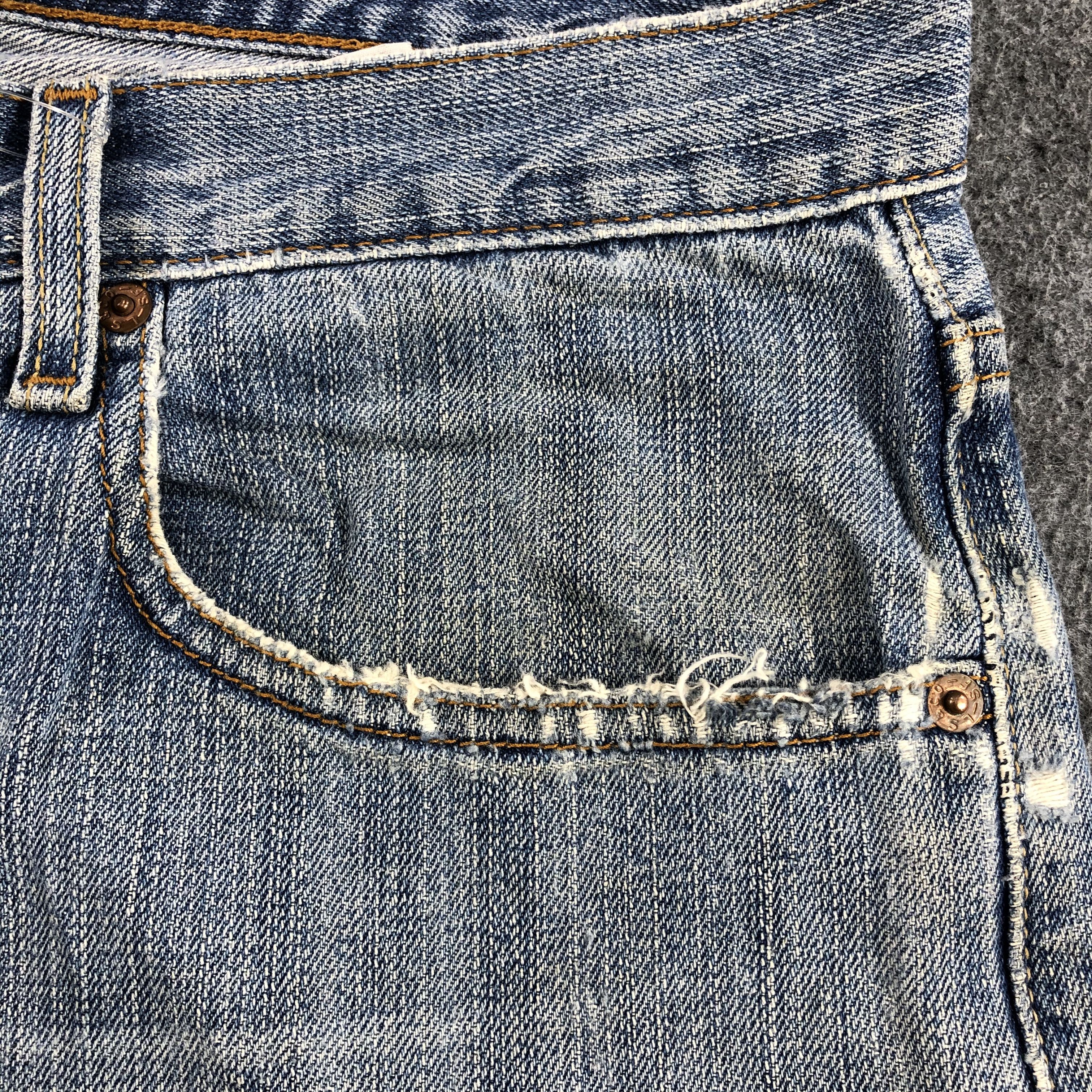 Levi's Vintage Blue Wash Levis 569 Jeans-J1697 Size US 34 / EU 50 - 15 Thumbnail