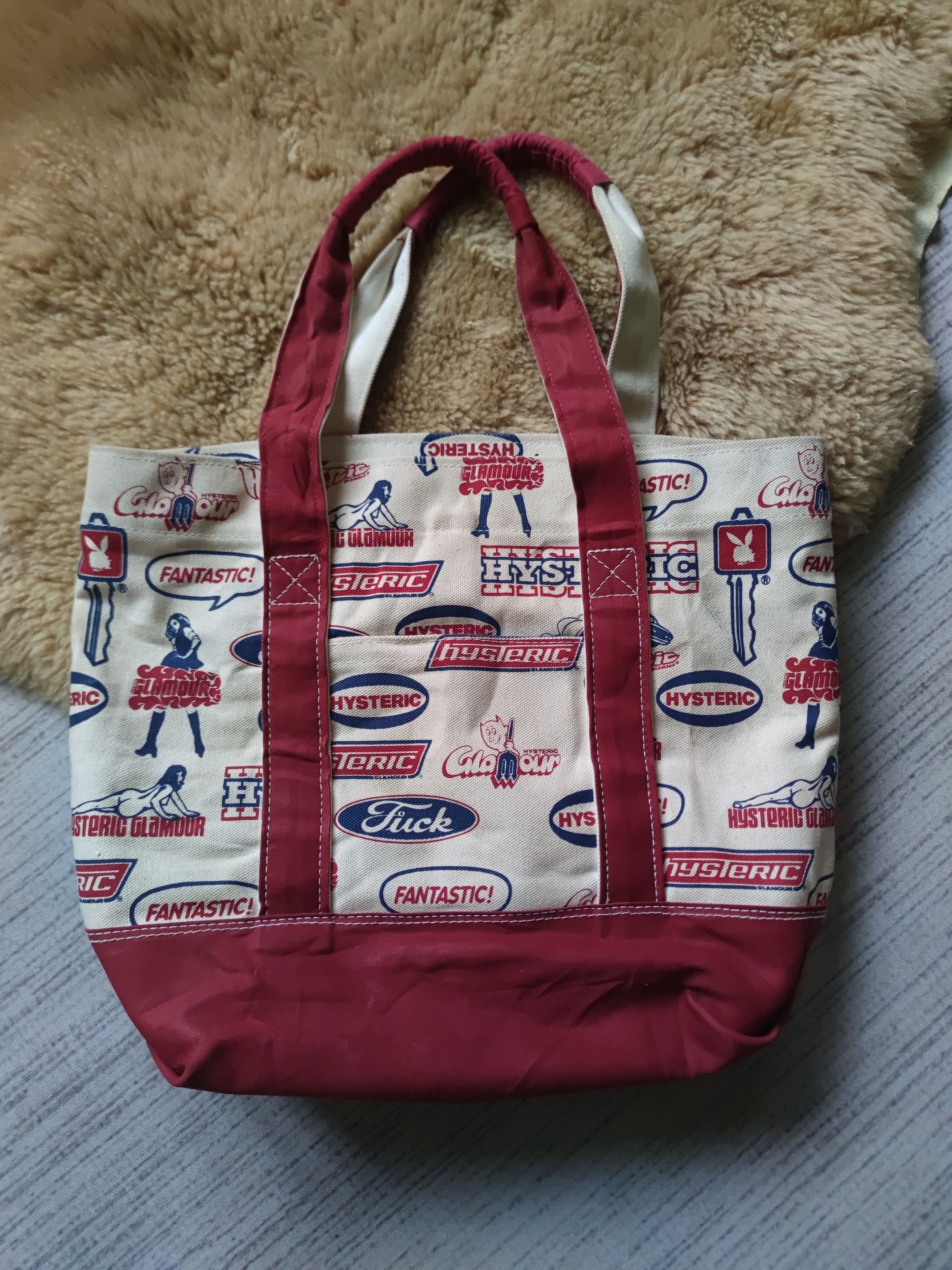 Hysteric Glamour Vintage HYSTERIC GLAMOUR Canvas Tote Bag Size ONE SIZE - 8 Thumbnail