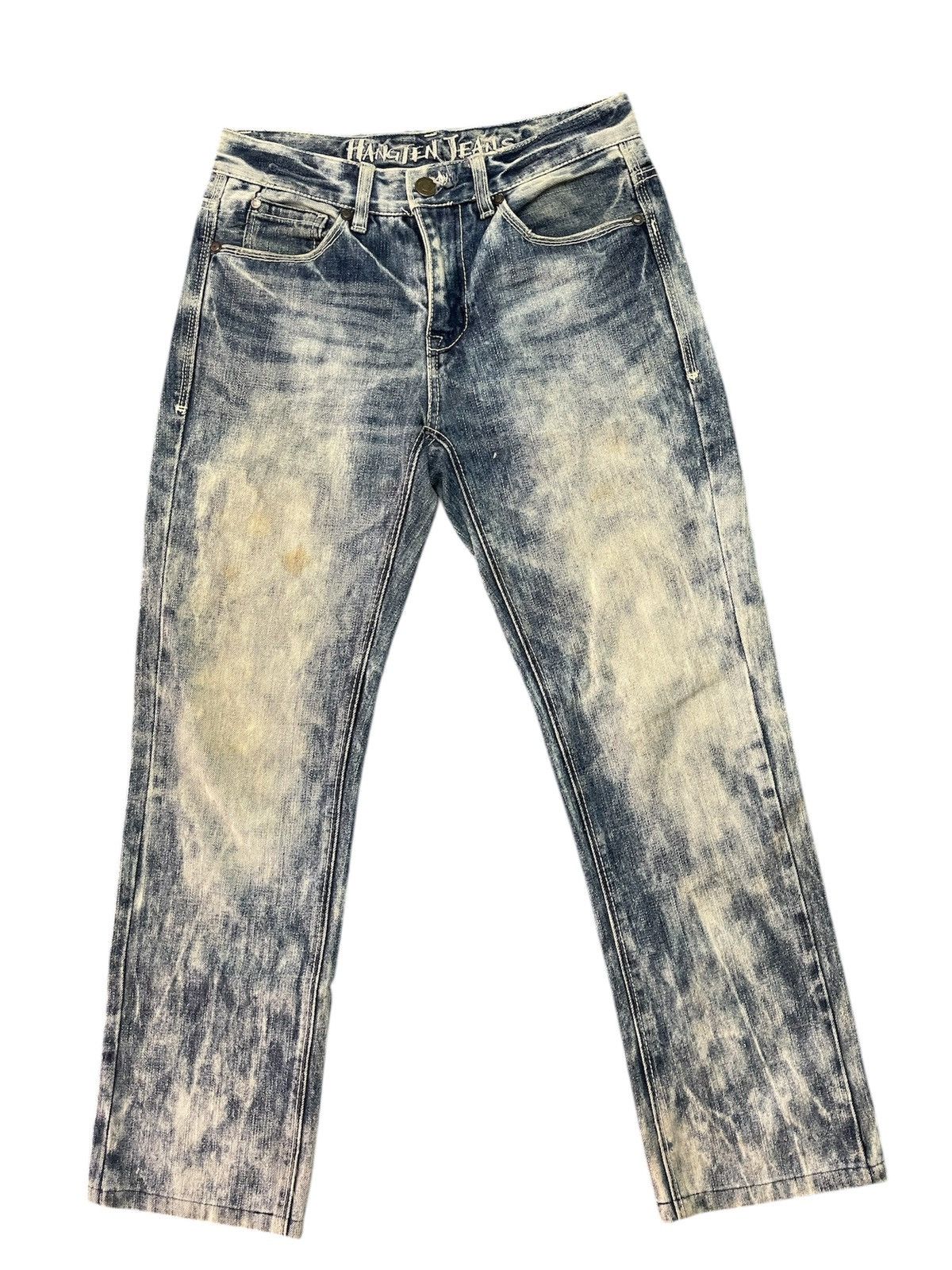 Hang Ten × Japanese Brand × Vintage Hang Ten Acid Wash Denim Straight Cut y2k style Size US 30 / EU 46 - 1 Thumbnail