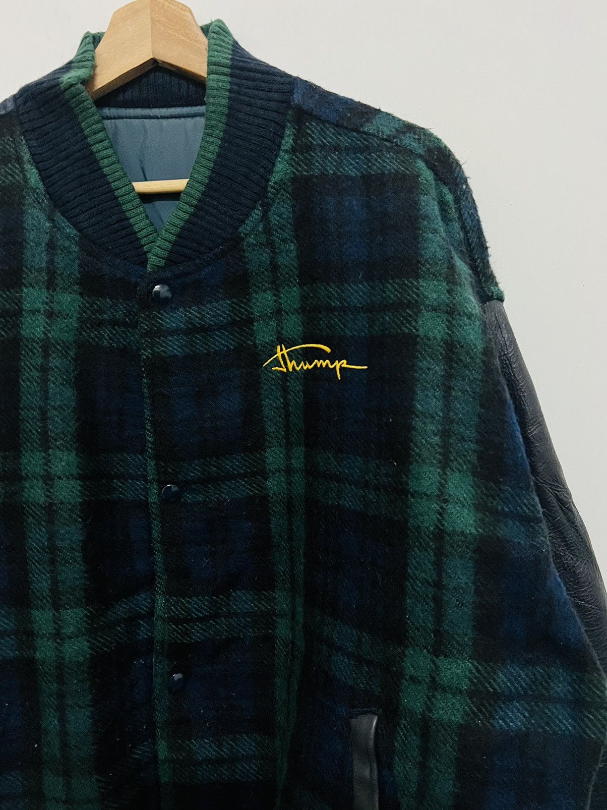 Vintage Vintage 80s Reversible Thump! Varsity Bomber Jacket Size US XL / EU 56 / 4 - 6 Thumbnail