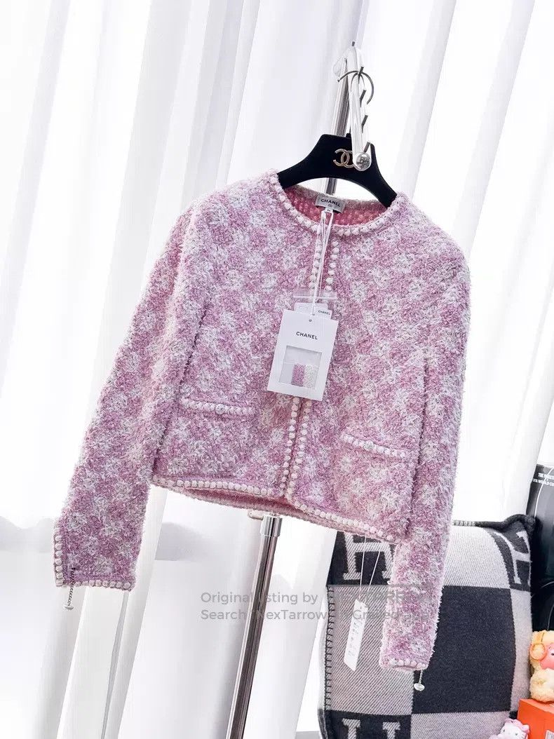 Chanel Chanel Checkerboard fine flash diamond buckle yarn woven l Size XS / US 0-2 / IT 36-38 - 1 Thumbnail