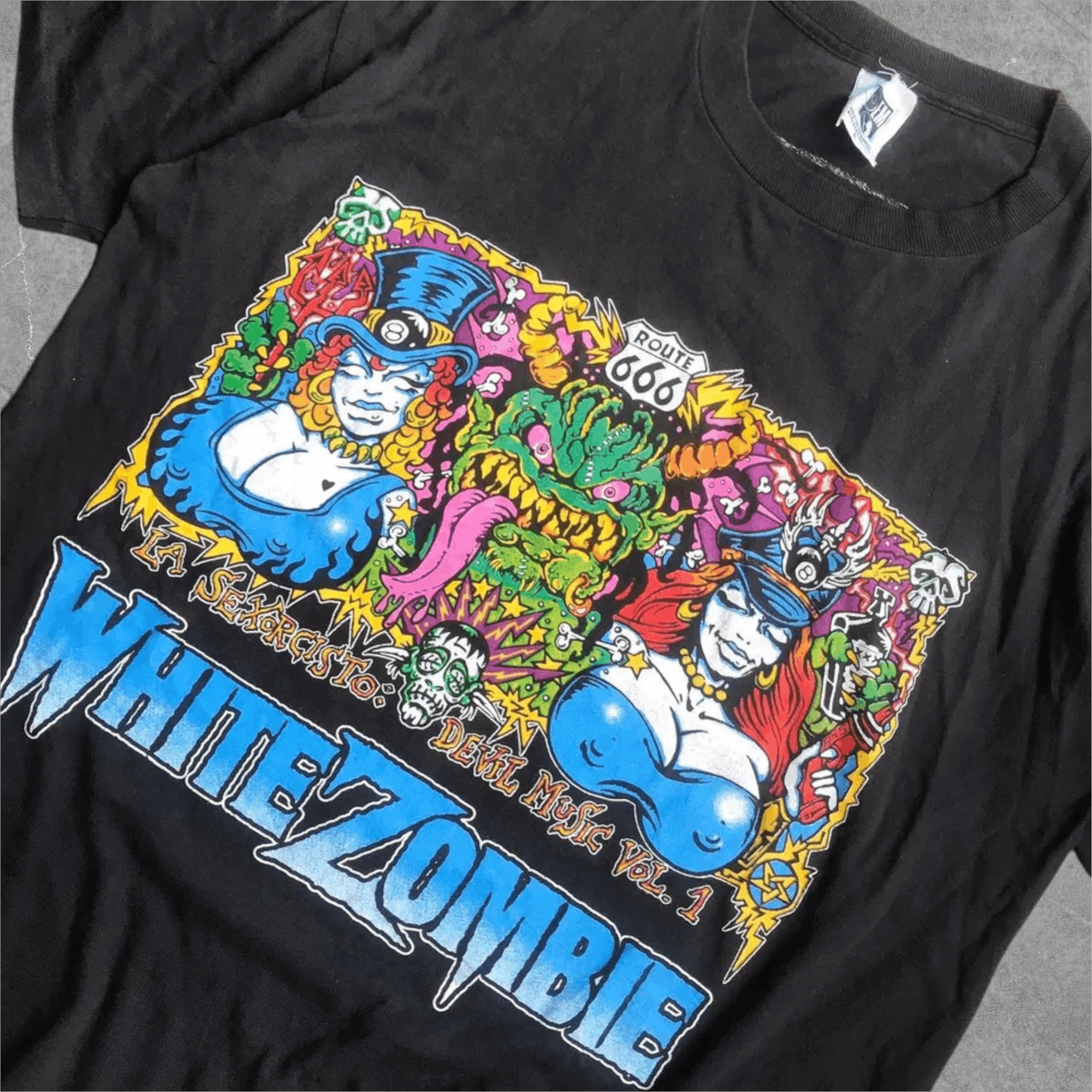 Band Tees × Vintage Vintage 90s white zombie band T-Shirt Size US L / EU 52-54 / 3 - 2 Thumbnail
