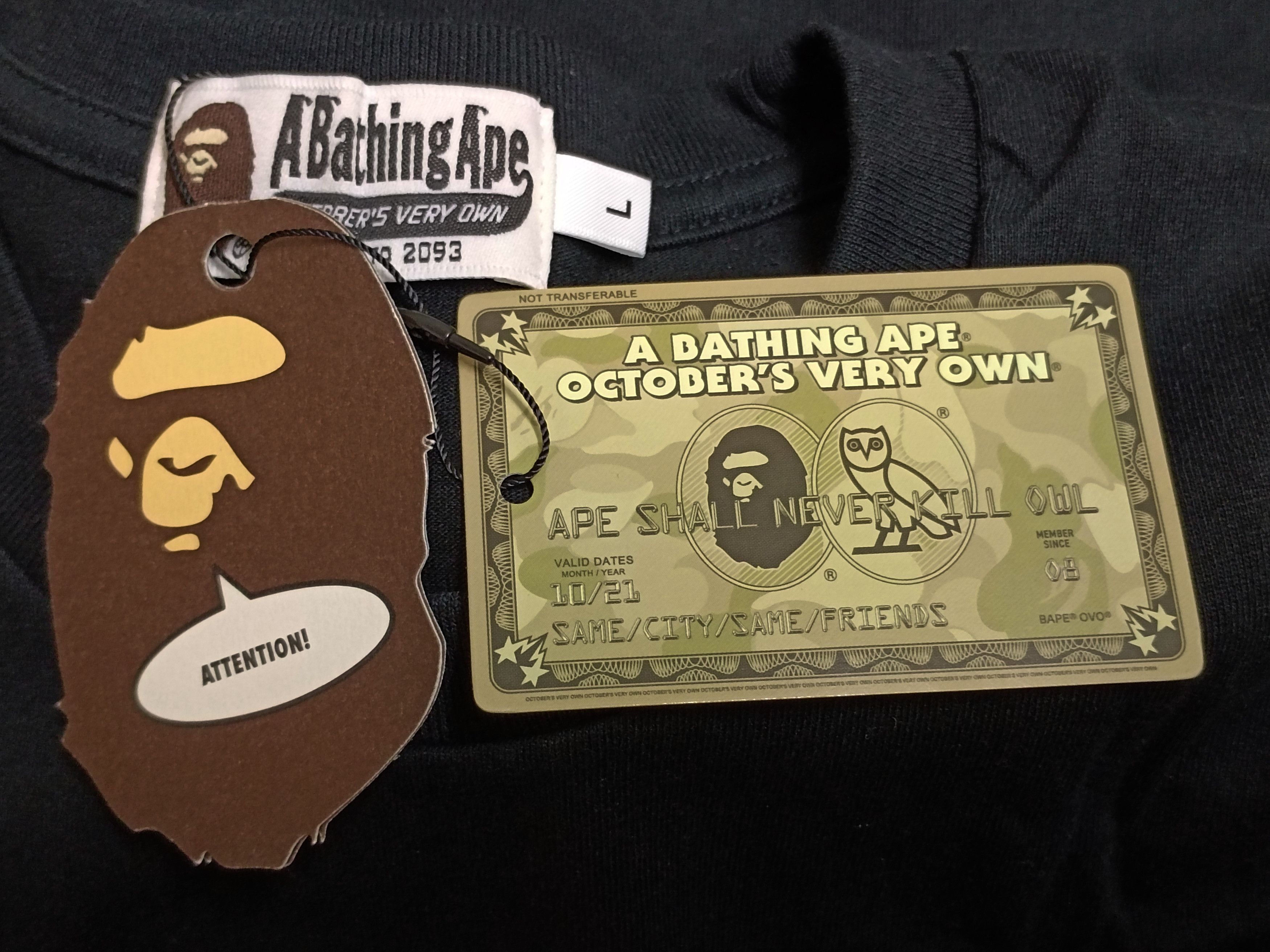 Bape × October's Very Own Bape Tee Size US XL / EU 56 / 4 - 6 Thumbnail