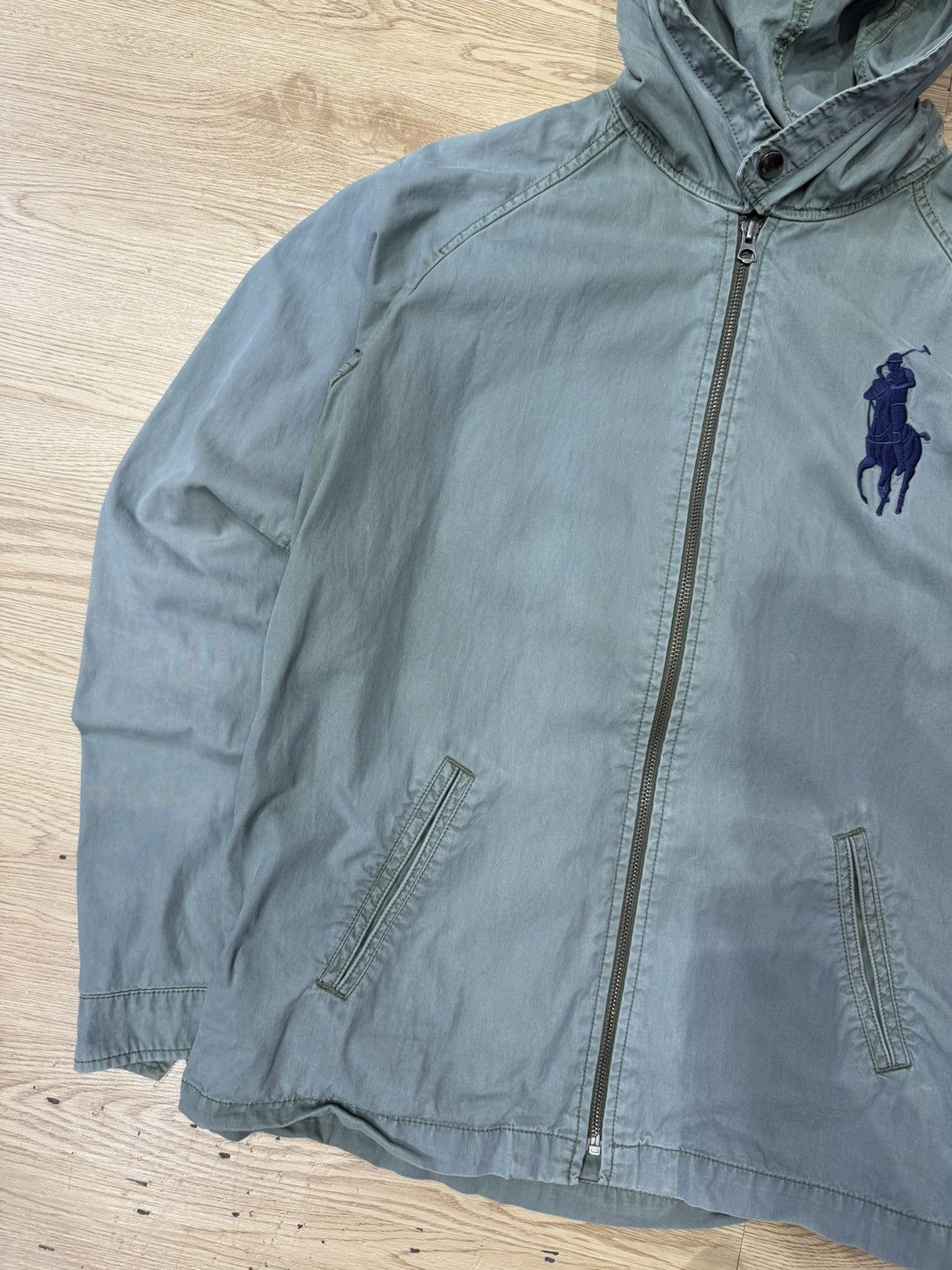 Polo Ralph Lauren 90’s POLO RARE MULTI LOGO ITALIAN RETRO ZIP Y2K HOODIE Size US M / EU 48-50 / 2 - 2 Thumbnail