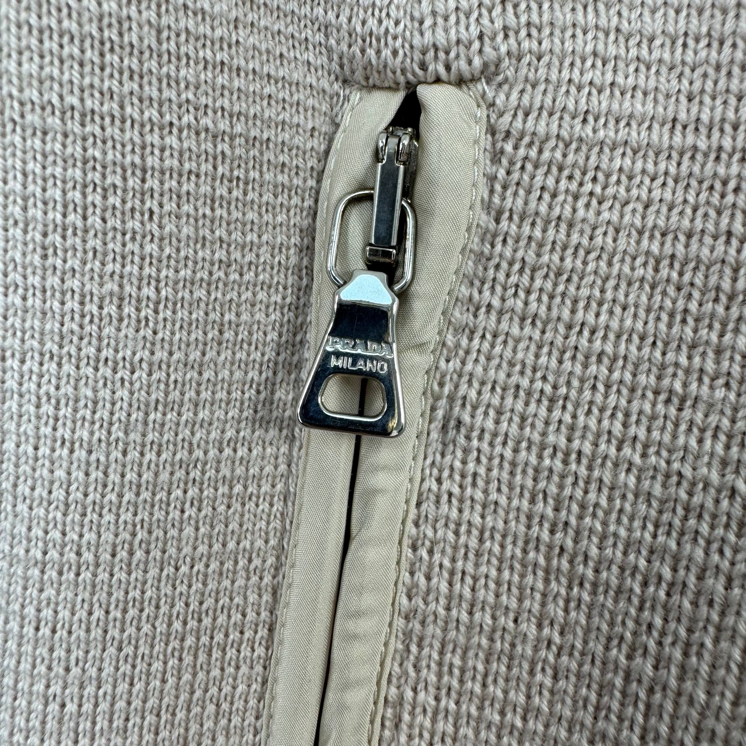 Prada Prada Sport Zip Jacket Beige Womens Size S Size S / US 4 / IT 40 - 4 Thumbnail