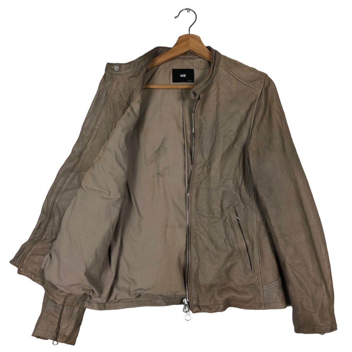 Japanese Brand 🔥Vintage Biker Leather Jacket Hare Japan Issey Miyake Size US M / EU 48-50 / 2 - 8 Thumbnail