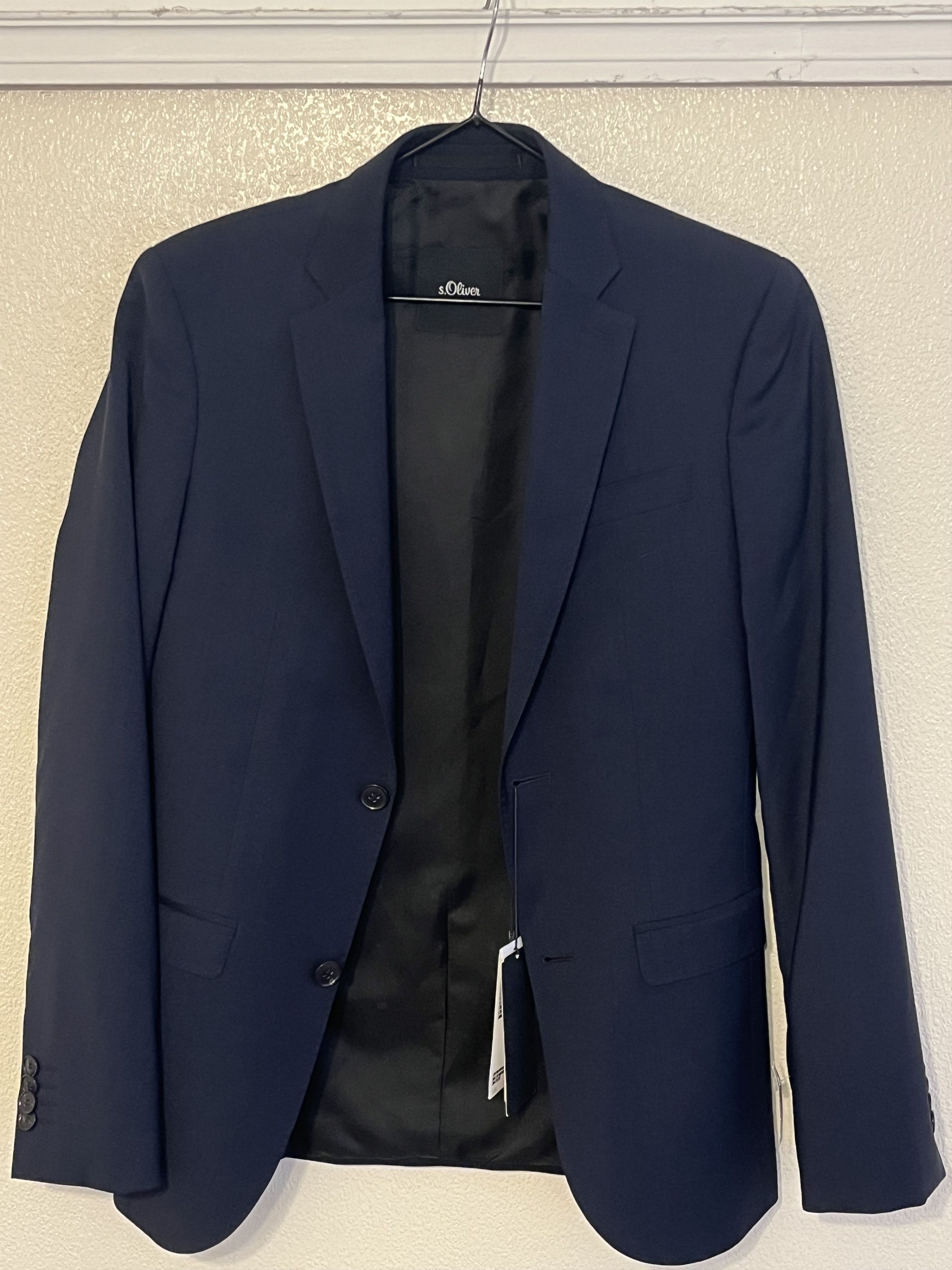 s.Oliver Navy Suit Size 34S - 2 Thumbnail