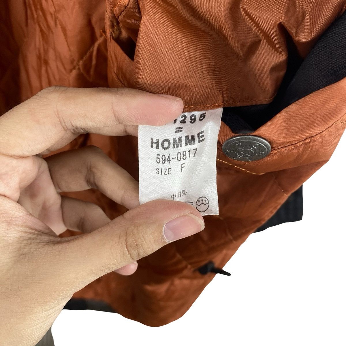 Vintage Vintage 291295=HOMME Fur Hood Geometric Camo Parka Jacket Size US L / EU 52-54 / 3 - 10 Thumbnail