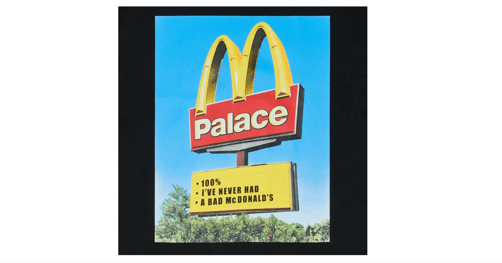 Palace Palace McDonalds Sign Tee Black XL Size US XL / EU 56 / 4 - 3 Thumbnail