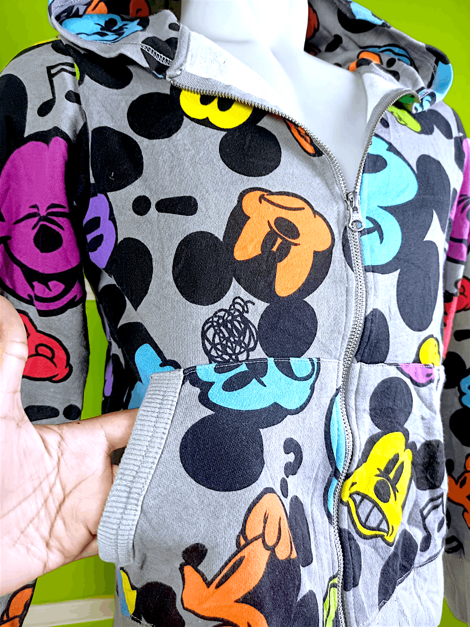 Cartoon Network × Disney × Mickey Mouse TOKYO DISNEY RESORT Mickey Mouse All Over Print Zip Hoodie Size US M / EU 48-50 / 2 - 21 Thumbnail