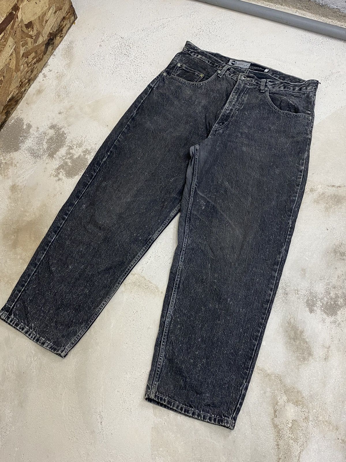 Levi's 90s Levis Silver Tab Baggy Grey Washed Tapered Legs Size US 36 / EU 52 - 4 Thumbnail
