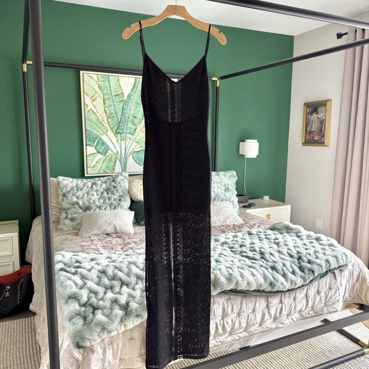 For Love & Lemons For Love and Lemons x Revolve Black Lace Maxi Dress | Small Size S / US 4 / IT 40 - 1 Thumbnail