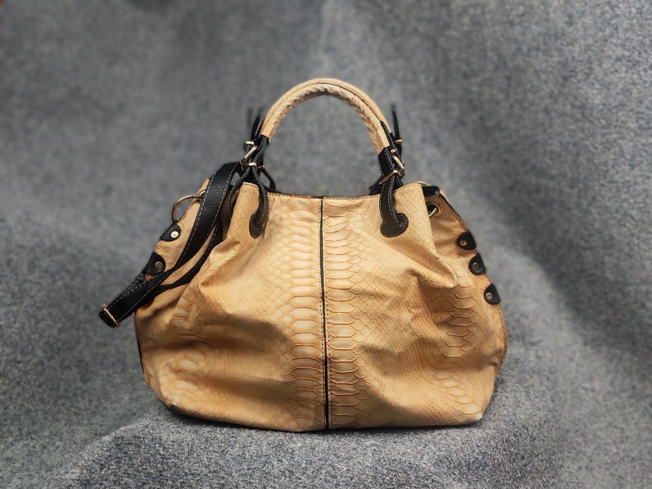 Chloe Vintage 90's Chloe Style bag snakeskin texture handles Y2K Size ONE SIZE - 6 Thumbnail