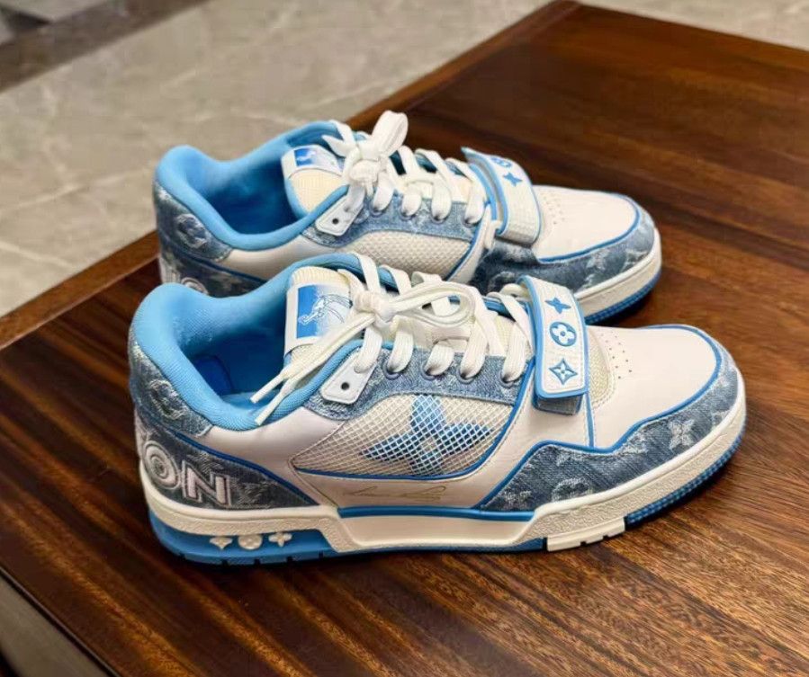 Louis Vuitton Louis Vuitton Trainer Low Top Sneakers for Men -2508 Size US 8.5 / EU 41-42 - 3 Thumbnail