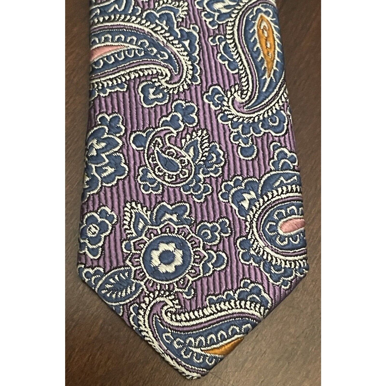 Jos. A. Bank Jos. A. Bank Purple Blue Pink Hand Made Silk Made In China Size ONE SIZE - 6 Thumbnail