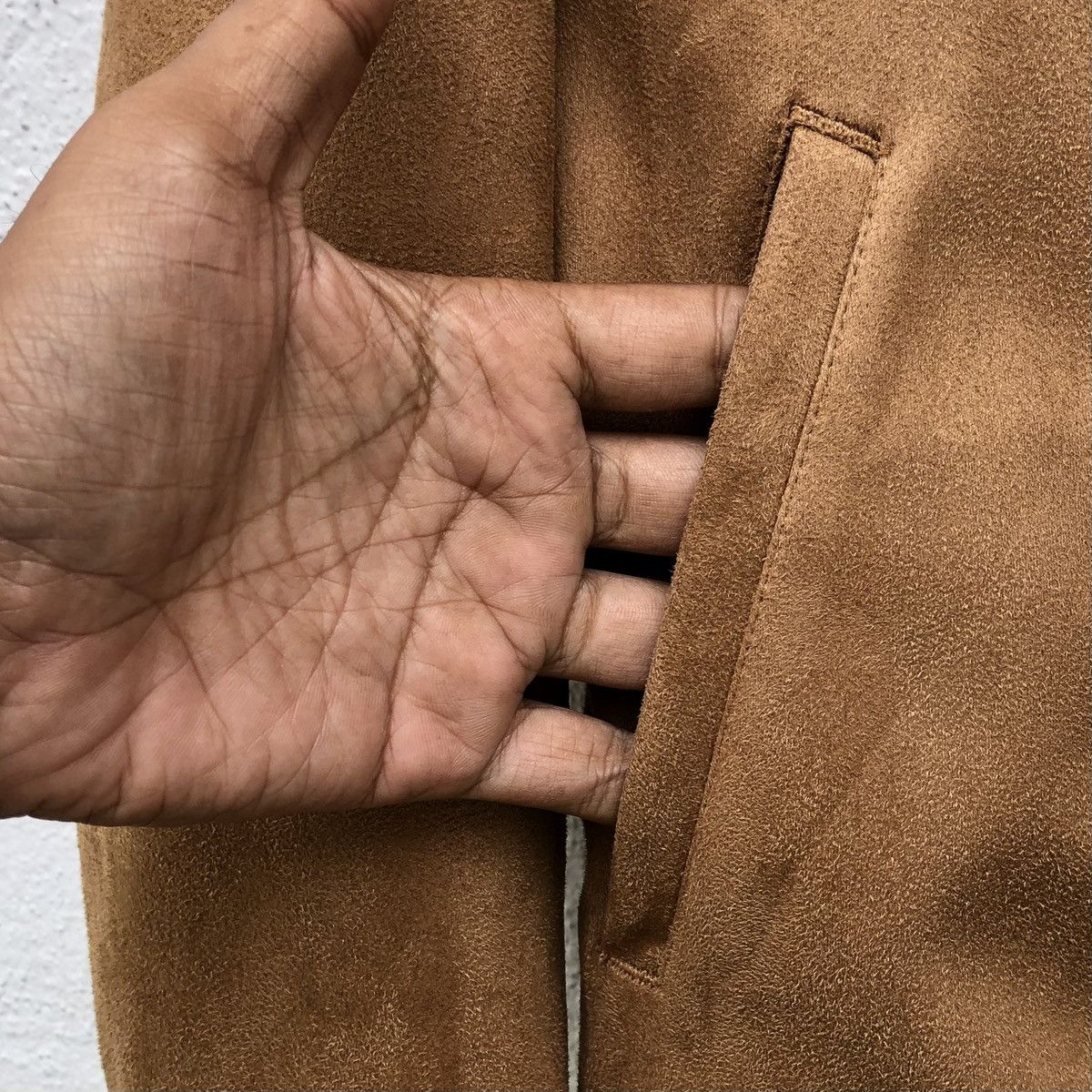 Denime DENIME Men’s Suede Ma-1 Bomber Jacket Size US M / EU 48-50 / 2 - 3 Thumbnail