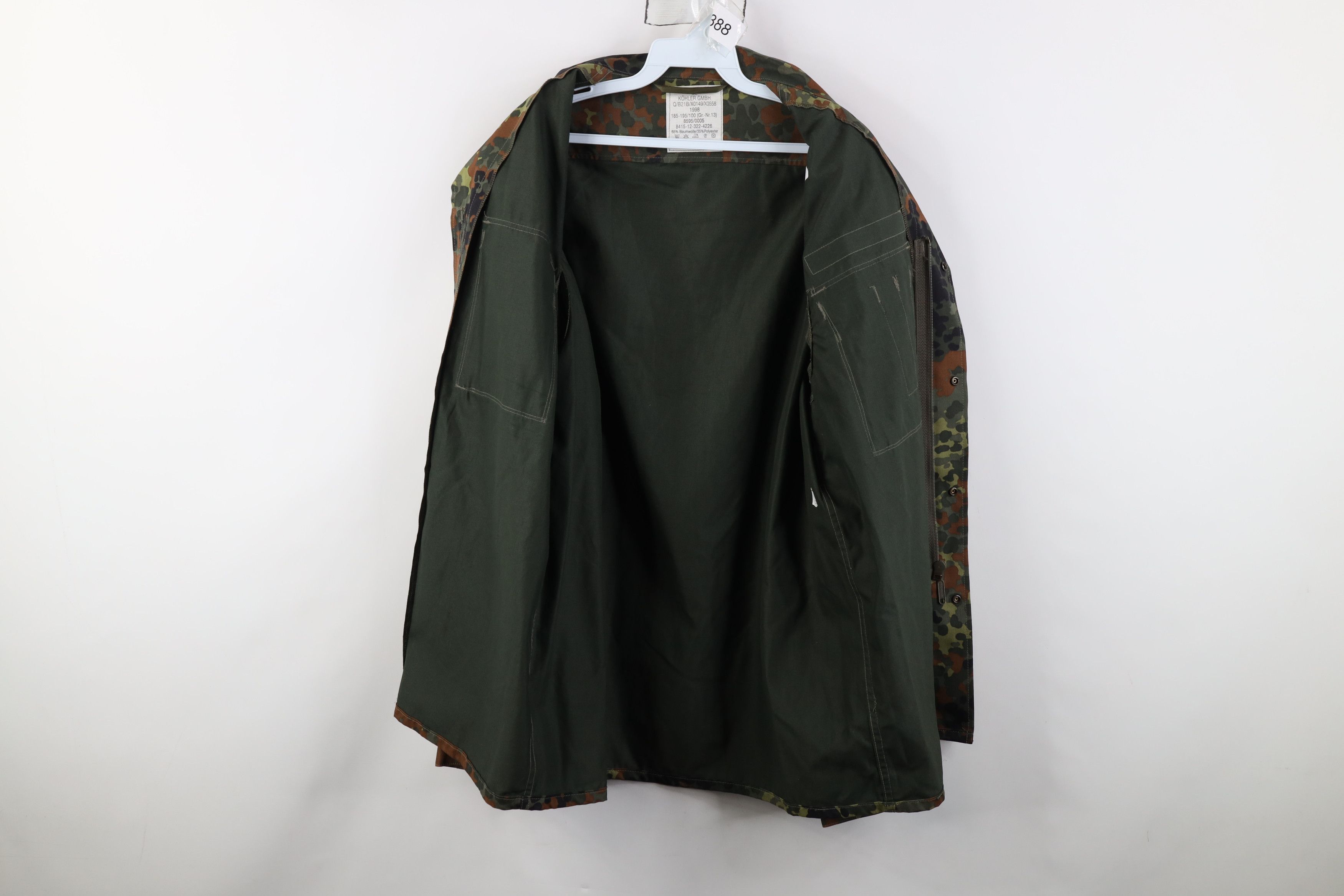 Vintage Vintage 90s German Military Camouflage Field Combat Jacket Size US L / EU 52-54 / 3 - 11 Thumbnail
