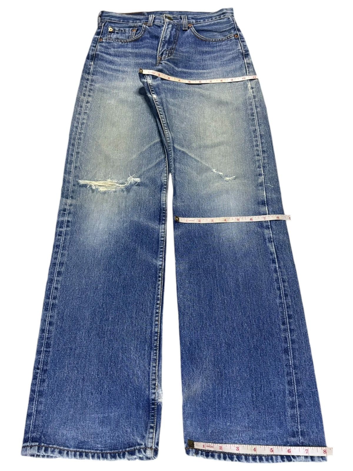 Levi's Vintage 90s Levis 512 Mud Wash Distressed Loose Jeans Size US 28 / EU 44 - 14 Thumbnail