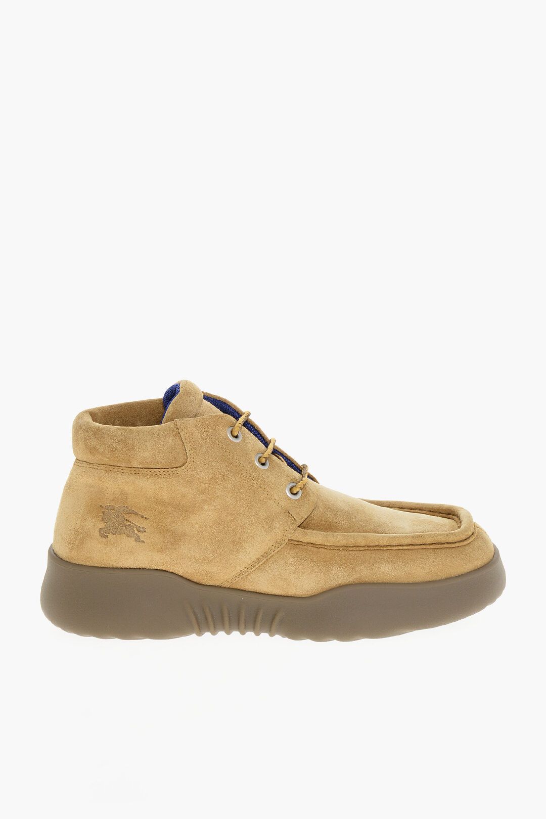 Burberry og1mm1125 Suede Manilla Lace-up Booties in Beige Size US 7 / EU 40 - 1 Thumbnail