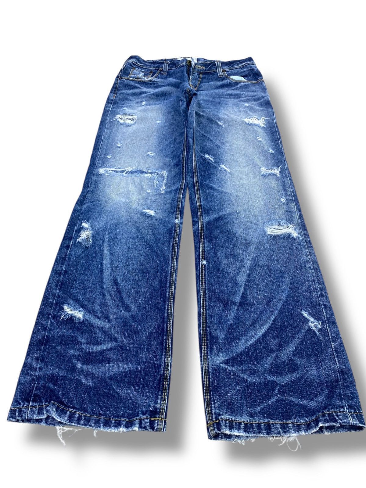 Japanese Brand Japanese Brand Faded Wash Style Ripped Jeans Size US 32 / EU 48 - 1 Thumbnail