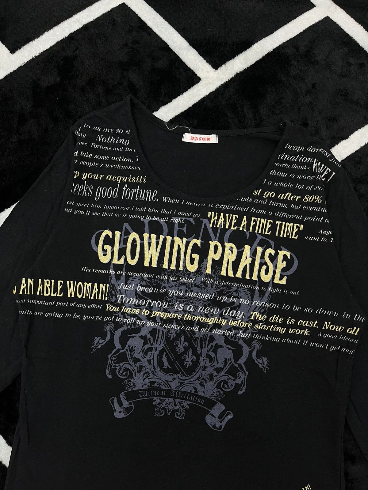 Dazzle Japan Archival Graphic Long Sleeve Top Y2K Grunge