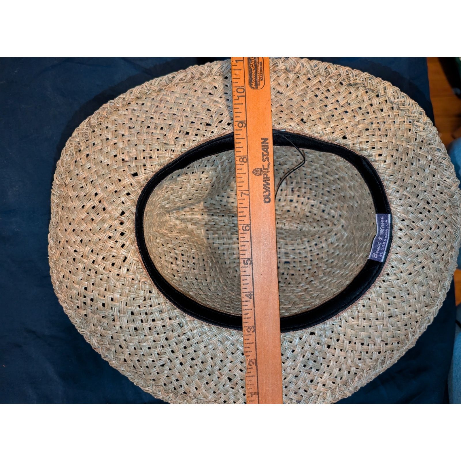 Panama Jack Vintage Bruce & Marci Straw Stetson Fedora Hat Med Women's Size ONE SIZE - 5 Thumbnail