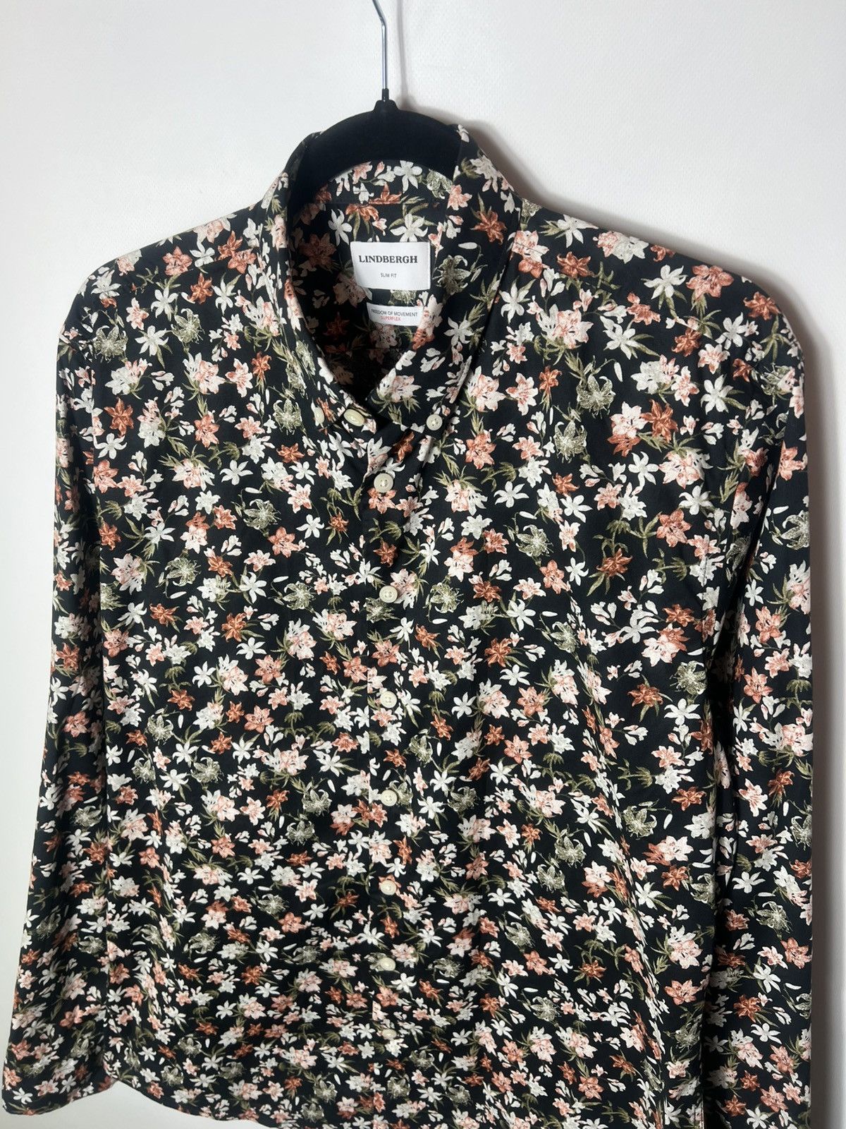 Lindbergh Vintage designer Lindbergh Flowers Print Button up shirt Size US L / EU 52-54 / 3 - 2 Thumbnail