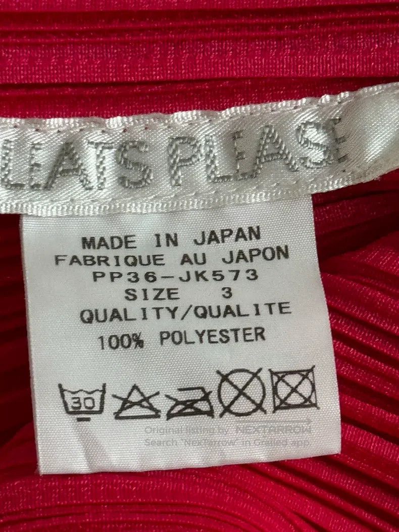 Issey Miyake Issey Miyake Red Ruffled Tank Top Size L / US 10 / IT 46 - 3 Thumbnail