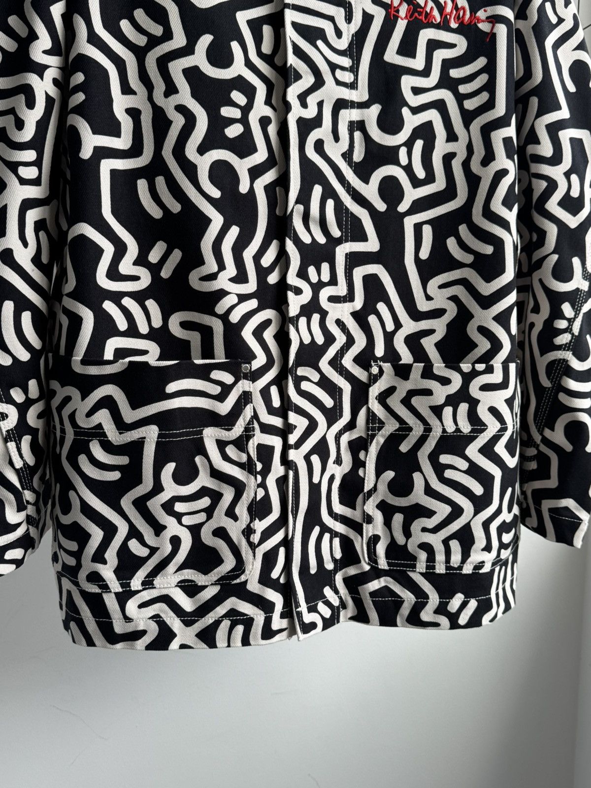 H&M × Keith Haring H&M Keith Haring Twill All Print White Black Jacket Size US M / EU 48-50 / 2 - 3 Thumbnail