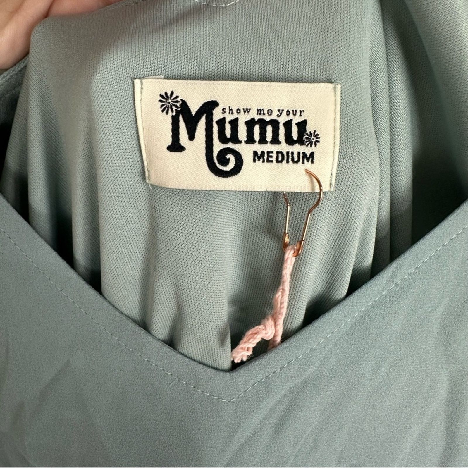 Show Me Your MuMu Show Me Your Mumu Kendall Maxi Bridesmaid Dress Solver Sage Size M / US 6-8 / IT 42-44 - 10 Thumbnail