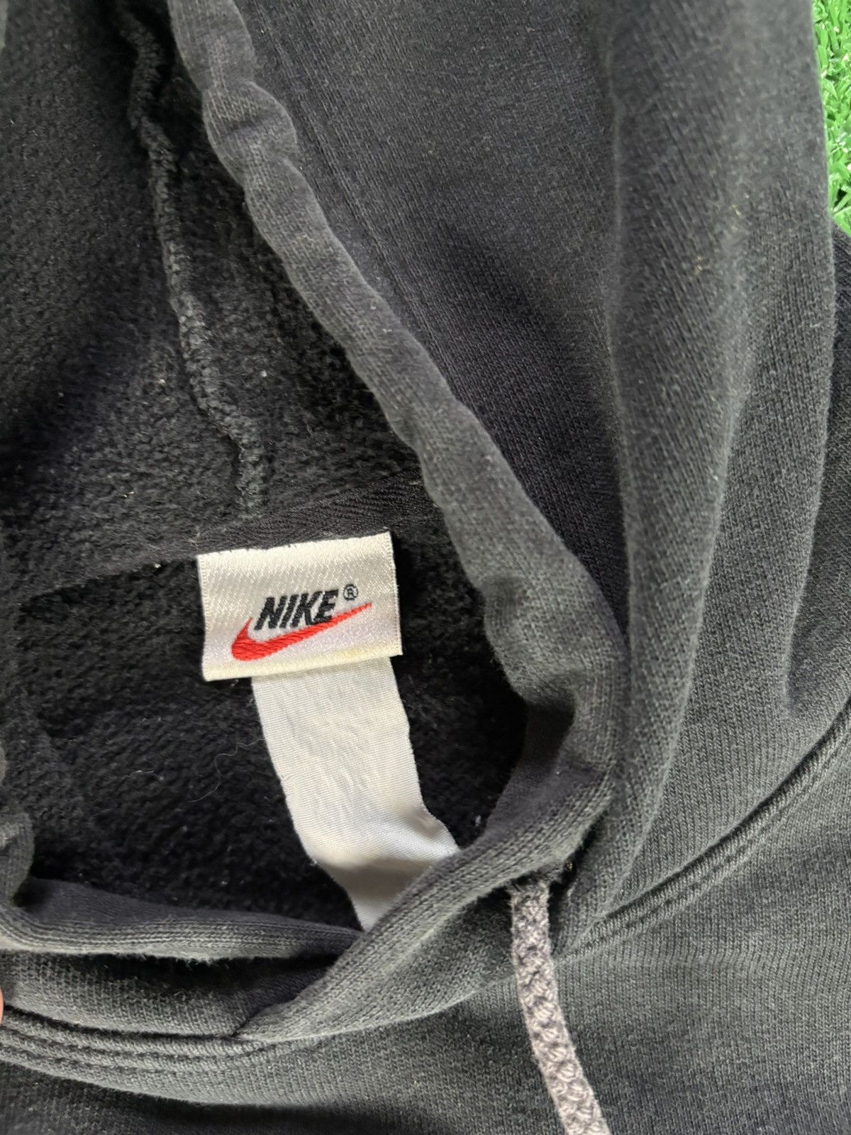 Nike × Vintage Vintage 1990s Center Swoosh Nike Hoodie Sweatshirt Size US XL / EU 56 / 4 - 4 Thumbnail
